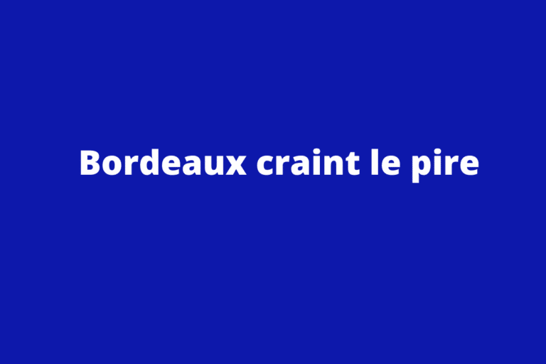 Bordeaux craint le pire Bordeaux craint le pire, le dépôt de bilan est proche ? Mettant de côté le club avec 141 ans d’histoire…
