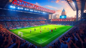 Illustration de l'intérêt de l'AC Milan pour Adrien Rabiot et les négociations de l'OM pour Ismaël Bennacer. Image réalisée par IA.