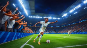 Illustration de Nelson Semedo, joueur ciblé par l'OM pour renforcer son effectif. Image réalisée par IA.