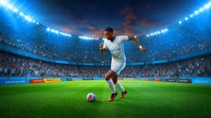 Illustration de l'intérêt des clubs européens pour Azzedine Ounahi, joueur de l'Olympique de Marseille. Image réalisée par IA.
