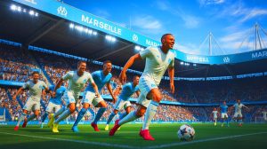 Illustration de l'incertitude autour de l'avenir d'Ismaël Bennacer à l'OM. Image réalisée par IA.