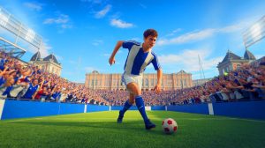Illustration de Noa Lang, cible de l'Olympique de Marseille pour le mercato. Image réalisée par IA.