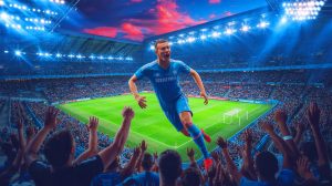 Illustration de l'Olympique de Marseille refusant les demandes financières d'Ivan Perisic. Image réalisée par IA.