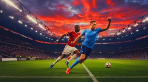 Illustration de l'incertitude entourant le transfert d'Ismaël Bennacer et ses implications pour l'OM. Image réalisée par IA.