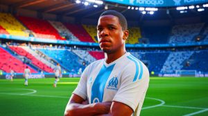 Un salaire astronomique de 5,4 millions d’euros par saison : l’OM face à un dilemme financier qui pourrait tout changer dans le mercato Illustration de Geoffrey Kondogbia, joueur de l'Olympique de Marseille, au cœur d'une réflexion stratégique sur son avenir. Image réalisée par IA.