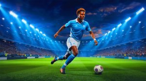 Illustration de l'intérêt de l'Olympique de Marseille pour Armand Laurienté. Image réalisée par IA.