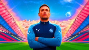 Illustration de Roberto De Zerbi à l'OM, créée par intelligence artificielle.