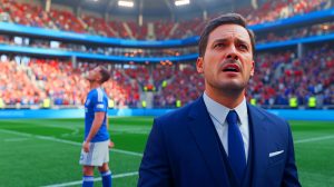 Illustration de l'échec du transfert de Paixão à l'Olympique de Marseille, générée par intelligence artificielle.