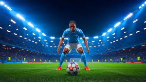 Illustration de l'intérêt de l'Olympique de Marseille pour le buteur nantais Matthis Abline, générée par intelligence artificielle.
