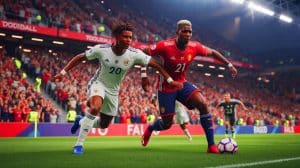 Illustration de transferts de joueurs durant le mercato estival 2025 avec Ansu Fati et Paul Pogba. Image réalisée par IA.