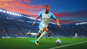Illustration de l'ailier brésilien Igor Paixao, potentiel recrue de l'OM, générée par intelligence artificielle.