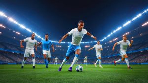 Illustration de l'arrivée potentielle d'Igor Paixao à l'Olympique de Marseille, générée par intelligence artificielle.