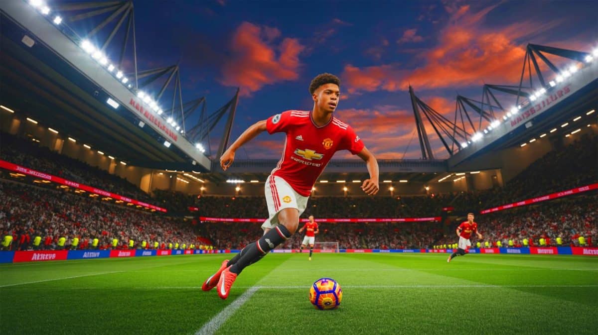 Manchester United explose sous la pression : cette stratégie terrifie les fans et bouleverse l’avenir du club! Illustration de l'intérêt de l'Olympique de Marseille pour le milieu de terrain de Manchester United, Kobbie Mainoo.