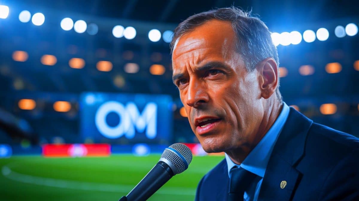 « Cette sortie ne le valorise pas » : Rabiot critiqué par De Zerbi, le clash inattendu qui secoue l’OM ! Illustration de la controverse autour des déclarations de Roberto De Zerbi concernant le départ d'Adrien Rabiot de l'OM.