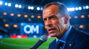 Illustration de la controverse autour des déclarations de Roberto De Zerbi concernant le départ d'Adrien Rabiot de l'OM.