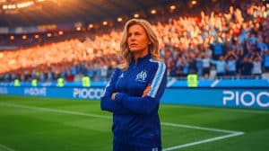 « L’OM a tout détruit » : Canal+ sous le choc après l’annulation inattendue de la signature (et ça vous concerne aussi) Illustration de Corinne Diacre, nouvelle entraîneure de l'Olympique de Marseille, après avoir annulé son engagement avec Canal+.