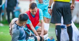 injured soccer player medical