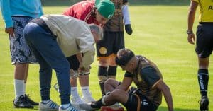 injured soccer player medical