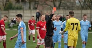 soccer referee yellow card